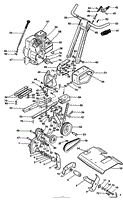 TILLER PARTS LIST MODEL 51195A