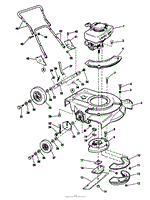 MODEL 5002 DELUXE MOWER-PARTS LIST