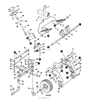 MODEL 9300 RIDING MOWER FRONT END GROUP