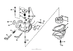 MODEL C-19 CARBURETOR PARTS LIST USED ON MODEL 6252