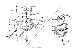 MODEL C-43 CARBURETOR PARTS LIST USED ON MODEL 8003