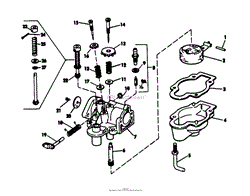 MODEL D-405 CARBURETOR PARTS LIST USED ON MODELS 7218, 7257, 5236