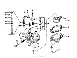 MODEL D-446E CARBURETOR PARTS LIST USED ON MODEL 8227E