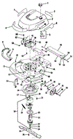 LAWN MOWER PARTS LIST DECK AND SHROUD GROUP MODEL 8352JP