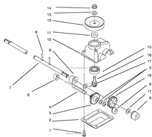 GEAR CASE ASSEMBLY (MODEL NO. 10301 ONLY)