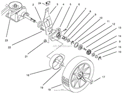 REAR AXLE ASSEMBLY (MODEL NO. 10301 ONLY)