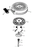 RECOIL STARTER ASSEMBLY NO. 590694 (OPTIONAL)