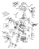 ENGINE ASSEMBLY NO. 1 TECUMSEH MODEL LV195EA-362005B