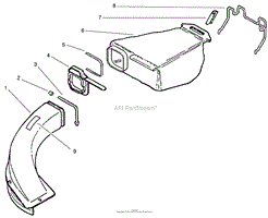 REAR CATCHER ASSEMBLY (MODEL NO. 10318 ONLY)