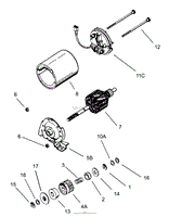 ELECTRIC STARTER KIT NO. 35709 TECUMSEH MODEL NO. LEV120-362006A