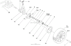 GEAR CASE AND WHEEL ASSEMBLY