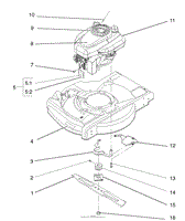 ENGINE AND BLADE ASSEMBLY