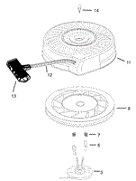 RECOIL STARTER ASSEMBLY NO. 590737