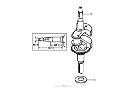 CRANKSHAFT ASSEMBLY HONDA GCV160A NBL1