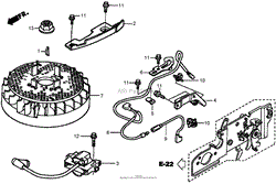 FLYWHEEL ASSEMBLY HONDA GCV160A NBL1