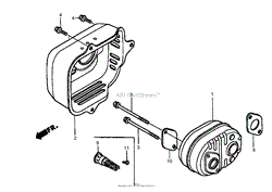 MUFFLER ASSEMBLY HONDA GCV160A NBL1