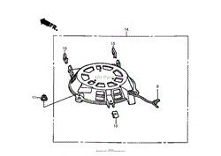 RECOIL STARTER ASSEMBLY HONDA GCV160A NBL1