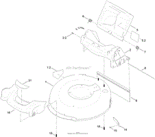 CHUTE AND REAR DOOR ASSEMBLY