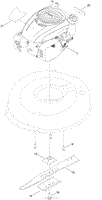 ENGINE AND BLADE ASSEMBLY