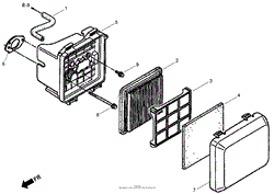 AIR CLEANER ASSEMBLY HONDA GSV190LA A3T