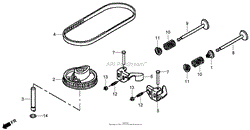 CAMSHAFT PULLEY ASSEMBLY HONDA GSV190LA A3T