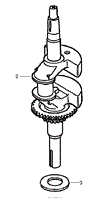 CRANKSHAFT ASSEMBLY HONDA GSV190LA A3T