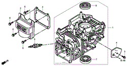 CYLINDER BARREL ASSEMBLY HONDA GSV190LA A3T