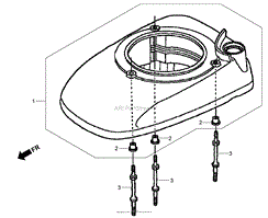 FAN COVER ASSEMBLY HONDA GSV190LA A3T