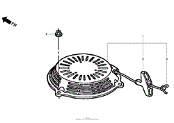 RECOIL STARTER ASSEMBLY HONDA GSV190LA A3T