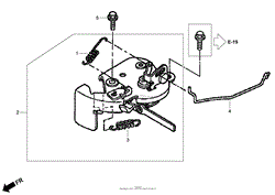 CHOKE LEVER ASSEMBLY HONDA GSV190LA S3A