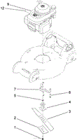 ENGINE AND BLADE ASSEMBLY