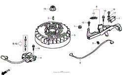 FLYWHEEL ASSEMBLY HONDA GSV190LA S3A