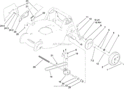 REAR AXLE, TRANSMISSION AND DISCHARGE CHUTE ASSEMBLY