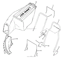 HANDLE AND REAR BAGGER GROUP MODEL: R7268