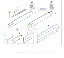 Assembly 10 - Guide Bars, Saw Chains, Tools