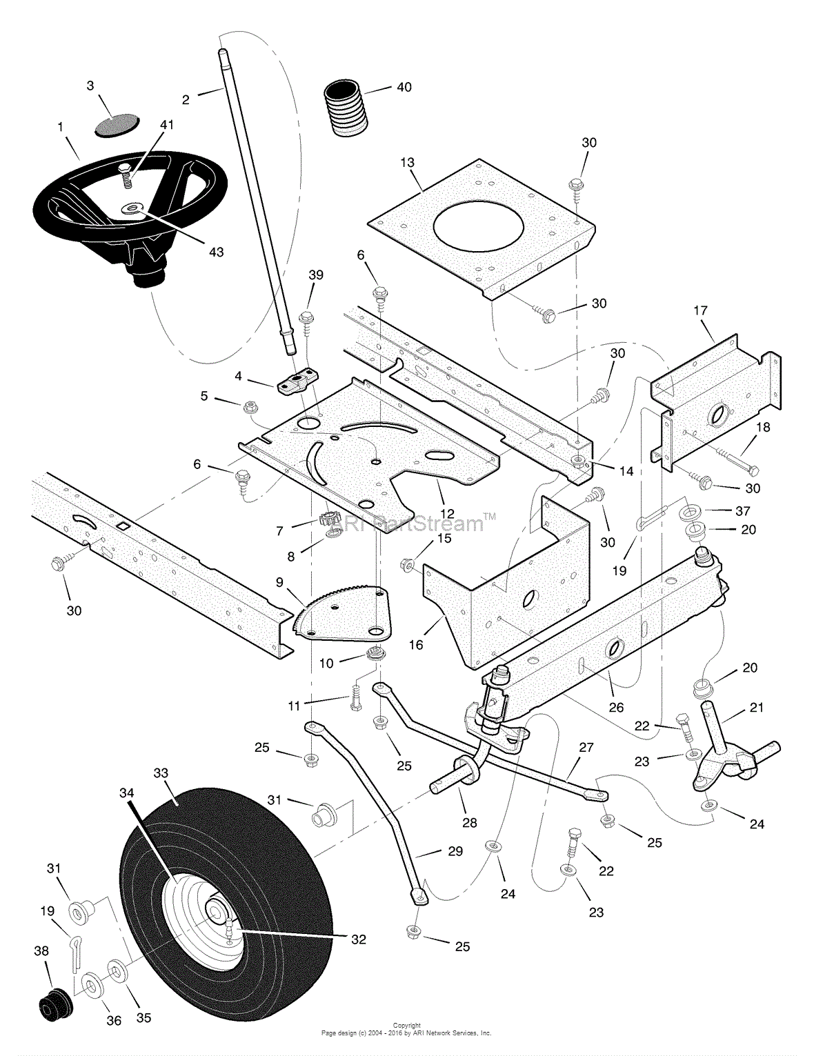 Murray 405000x8C - Lawn Tractor (2004) Parts Diagrams