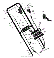 Handle Assembly - Electric - Start Models