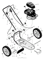 Mower Housing &amp; Handle Assembly