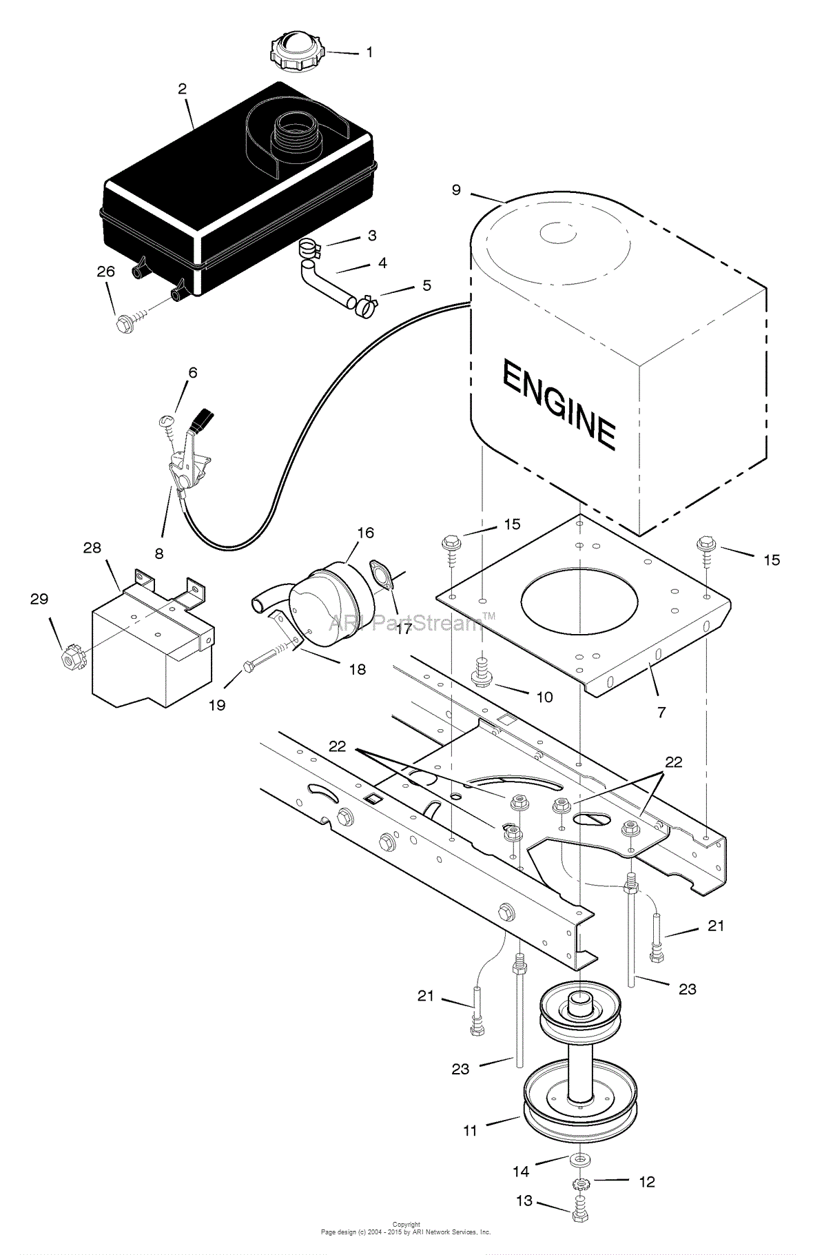 Murray 405605x51A - Lawn Tractor (2005) Parts Diagrams
