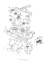 54&quot; Mower Deck - Housing, Arbors &amp; Blades Group (54G26G60X8A)