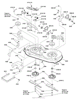 38&quot; Mower Deck - Housing, Arbors &amp; Blades Group (1752612)