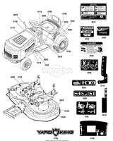 Murray 2691198 00 MT155380 15.5HP 38 Yard King Lawn Tractor 2013 Parts Diagrams