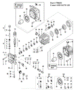 Pump Exploded Views - 790693 - Comet AXD 1617E GH