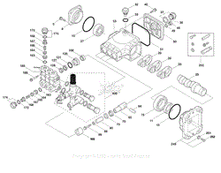 Pump Exploded View- Cat 66DX (Model 15782020)