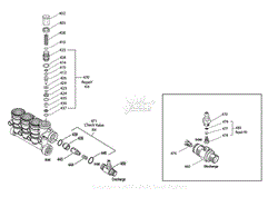 Pump Unloader Exploded View – Cat 4DNX