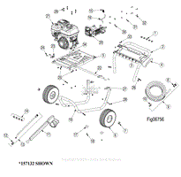 Parts Explosion - Model #157132, 157133