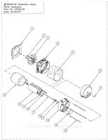 #E305521B Generator Head Parts Explosion