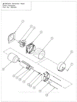 #E38242A Generator Head Parts Explosion