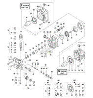 Comet AXD 2527GE-NH Pump Exploded View