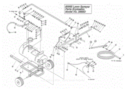 Lawn Sprayer Parts Explosion Model No. 2665D